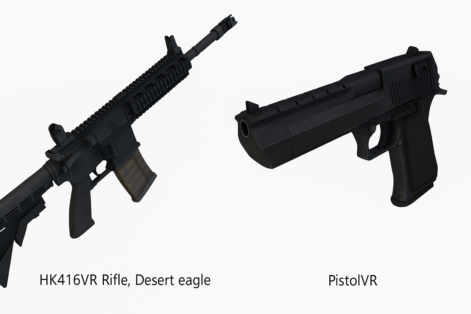 HK416VR Rifle, Desert Eagle PistolVR
