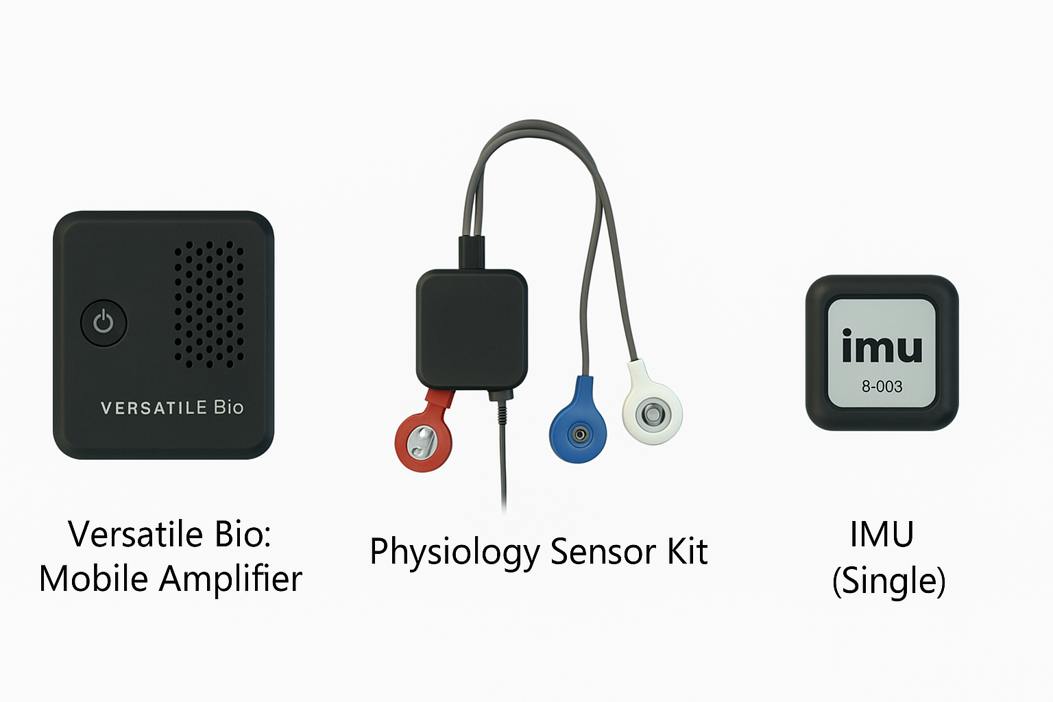 Versatile Bio: Mobile Amplifier, Physiology Kit, IMU